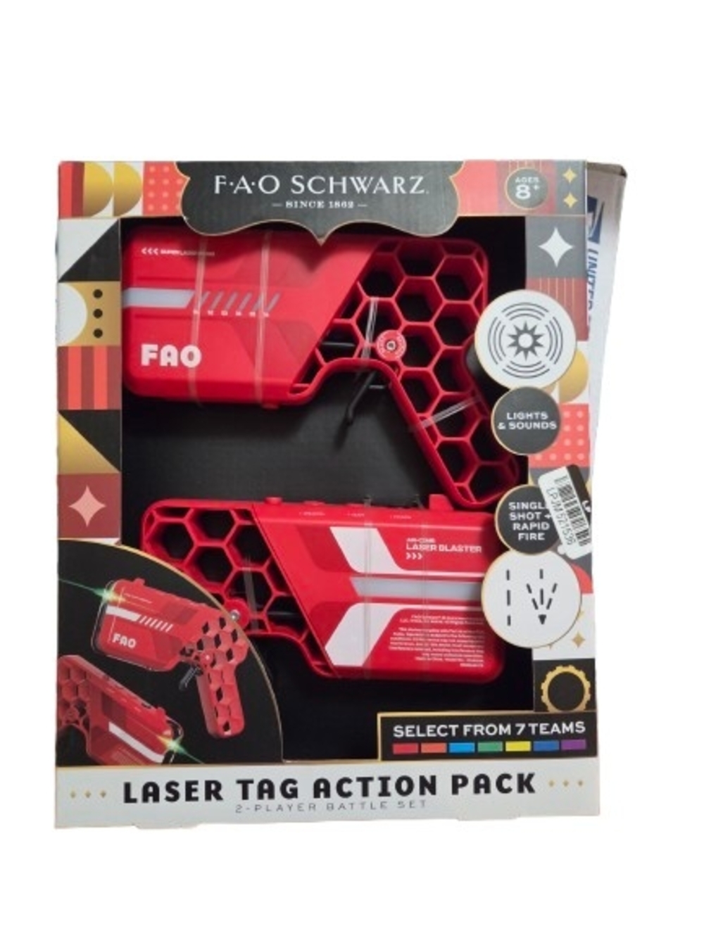 FAO Schwarz Red Laser Tag Action Pack - Twin Player Blasters